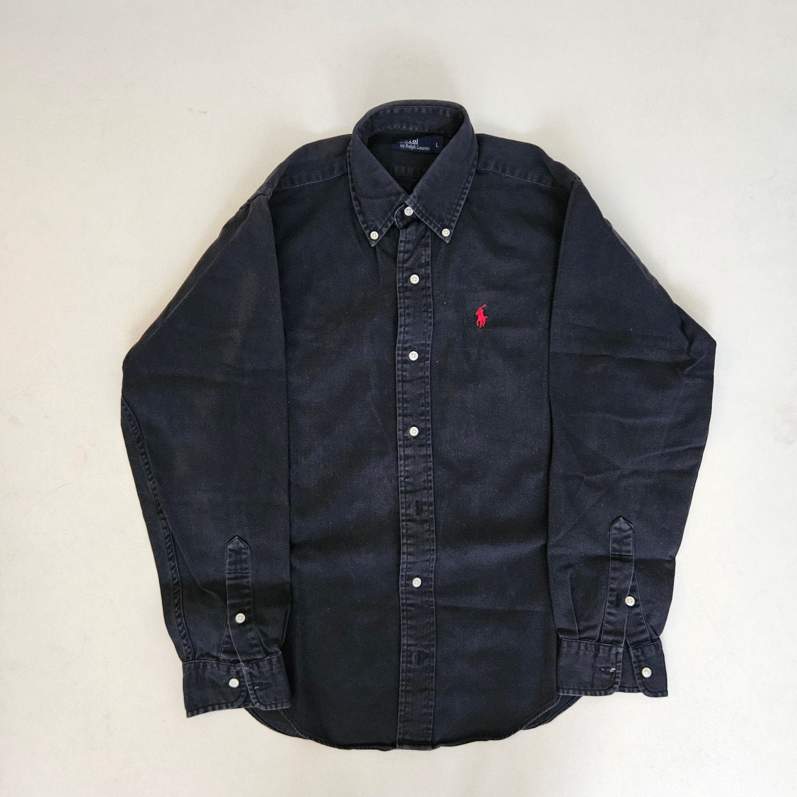 Ralph Lauren overhemd Maat L, Ophalen of Verzenden, Zo goed als nieuw, Maat 48/50 (M), Blauw