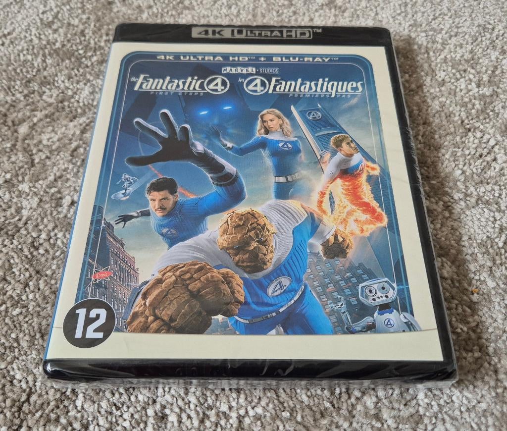 The Fantastic Four - First Steps (4K Ultra HD Blu-ray), Cd's en Dvd's, Blu-ray, Ophalen of Verzenden, Nieuw in verpakking, Science Fiction en Fantasy