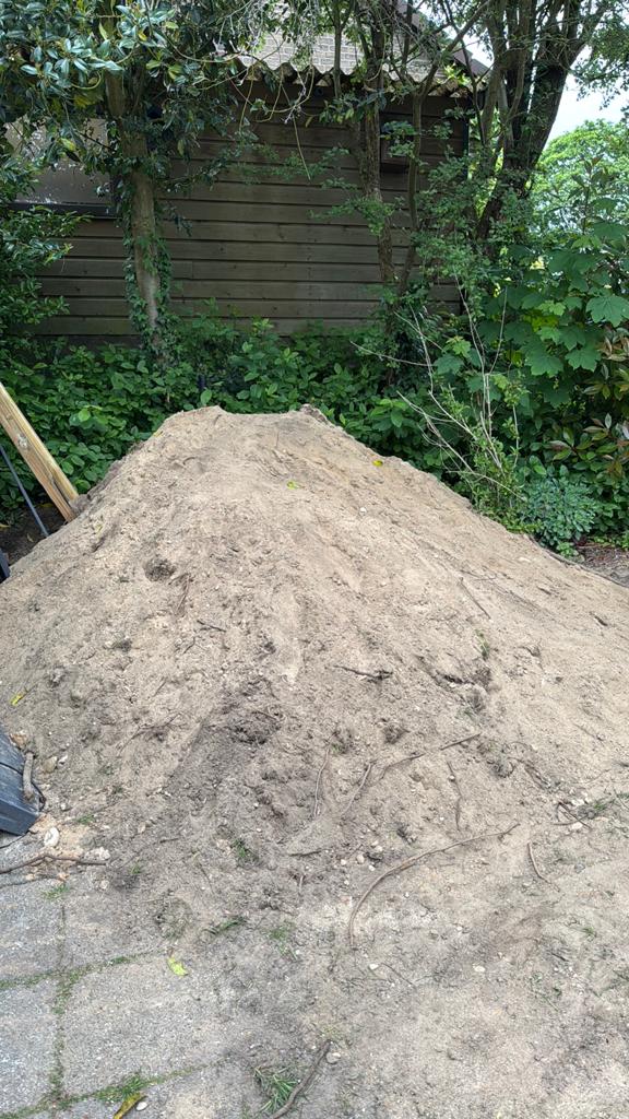 Zand gratis, Tuin en Terras, Zand, Ophalen, Zo goed als nieuw, Ophoogzand