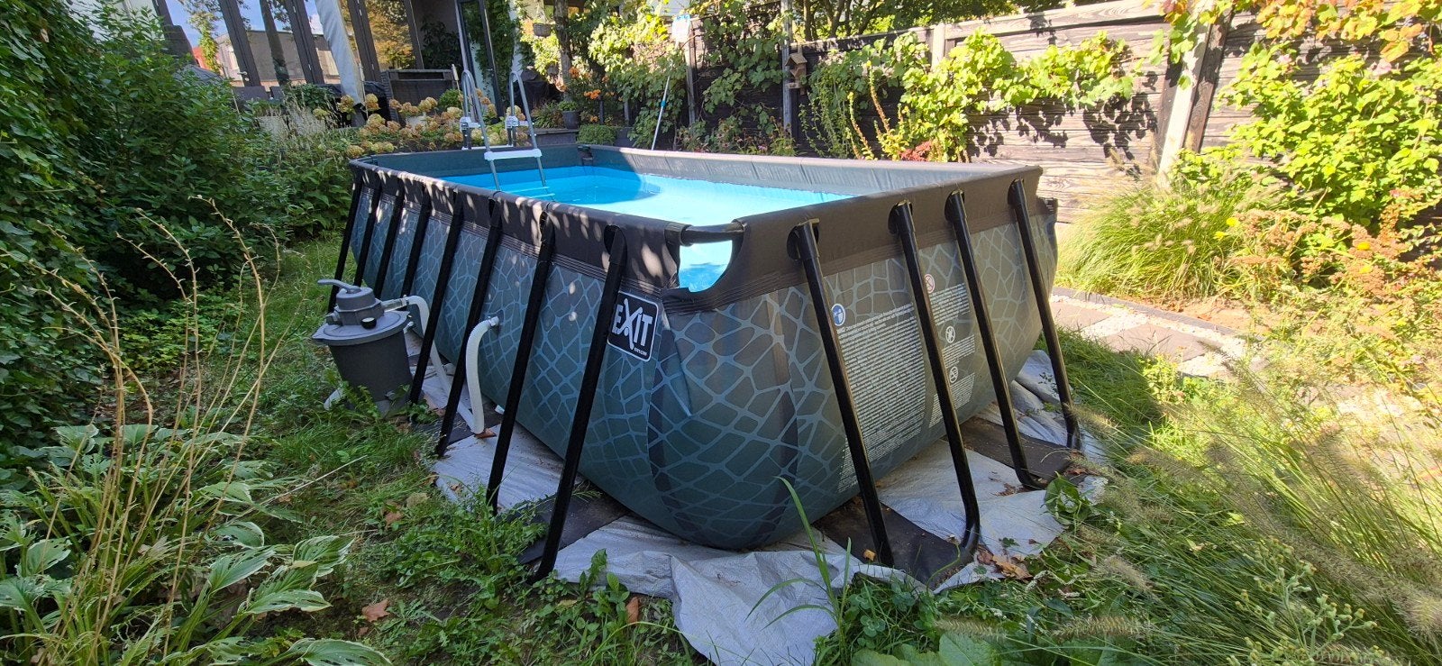 EXIT Frame Pool 400x200x100cm, zandfilterpomp en accessoir, Ophalen, 200 tot 300 cm, 80 tot 120 cm, Rechthoekig