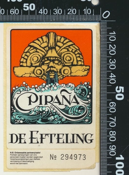 Sticker: De Efteling - Pirana (2), Ophalen of Verzenden, Zo goed als nieuw, Bedrijf of Vereniging