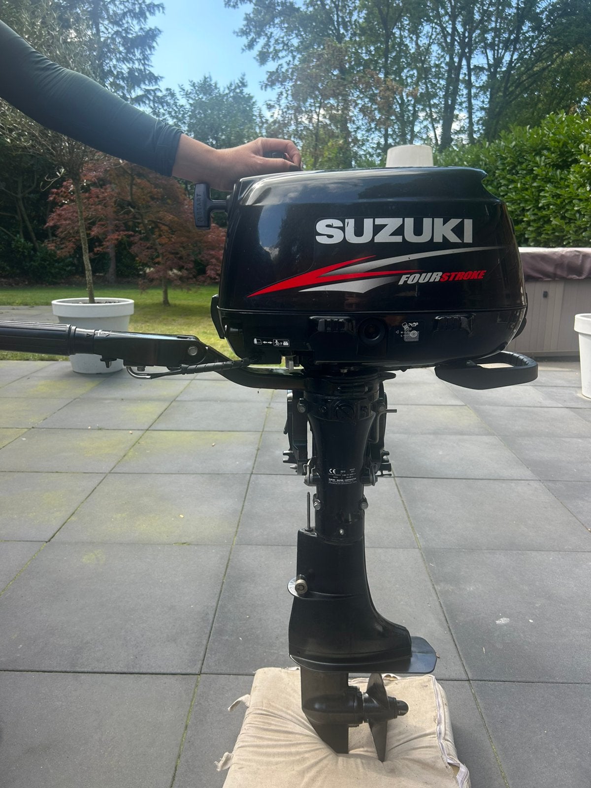 Suzuki 5-PK 4 takt buitenboordmotor/boot 500€, Ophalen, Zo goed als nieuw, Benzine, 5 tot 10 pk