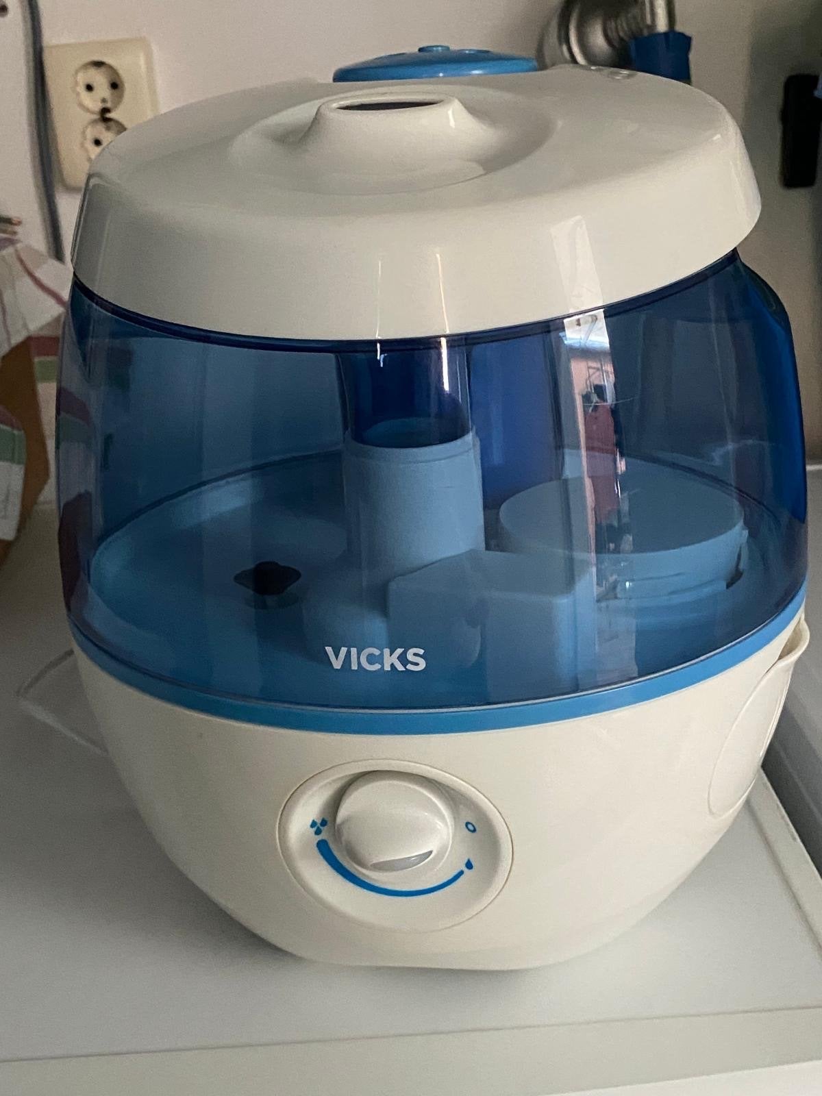 Vicks Luchtbevochtiger - Wit/Blauw, Ophalen, Zo goed als nieuw, Luchtbevochtiger