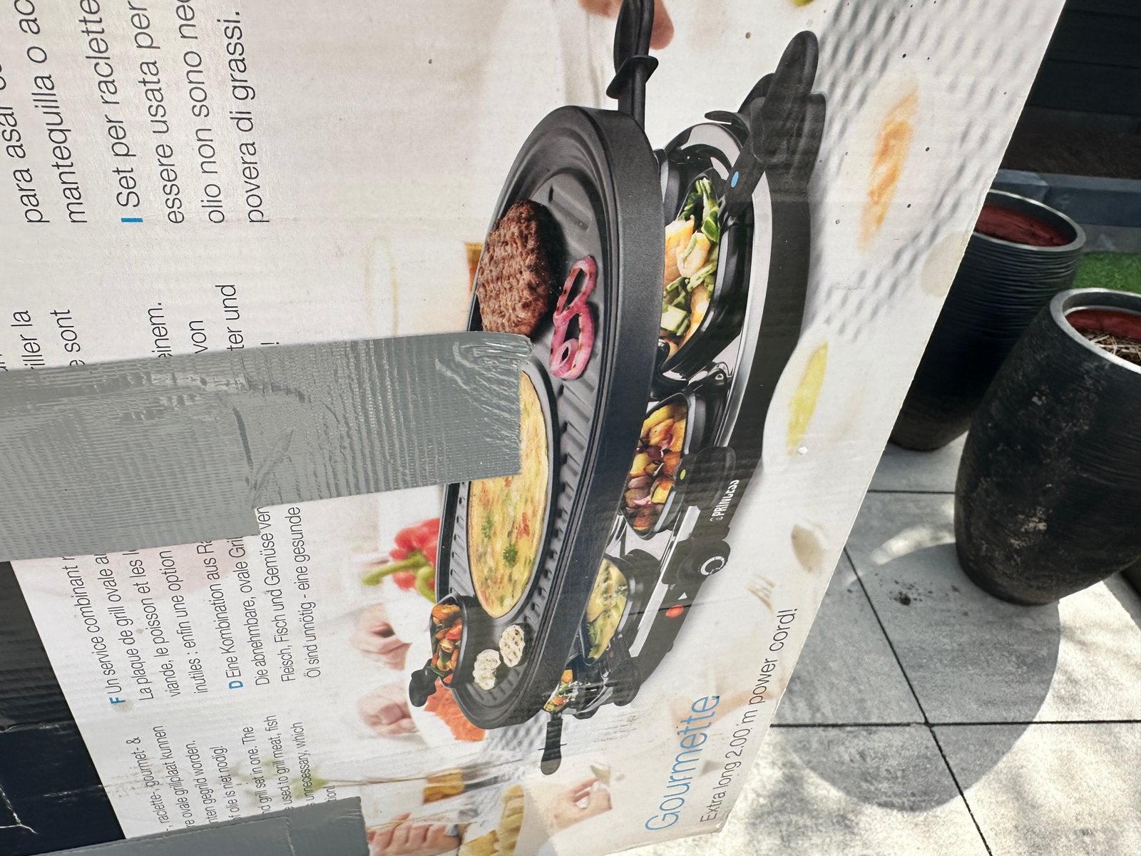 Gourmetstel, Ophalen of Verzenden, Zo goed als nieuw, 4 t/m 7 personen