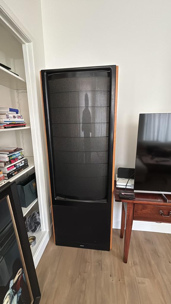 Martin Logan The Monitor III elektrostatische speakers, Ophalen, Gebruikt, Front, Rear of Stereo speakers, Overige merken