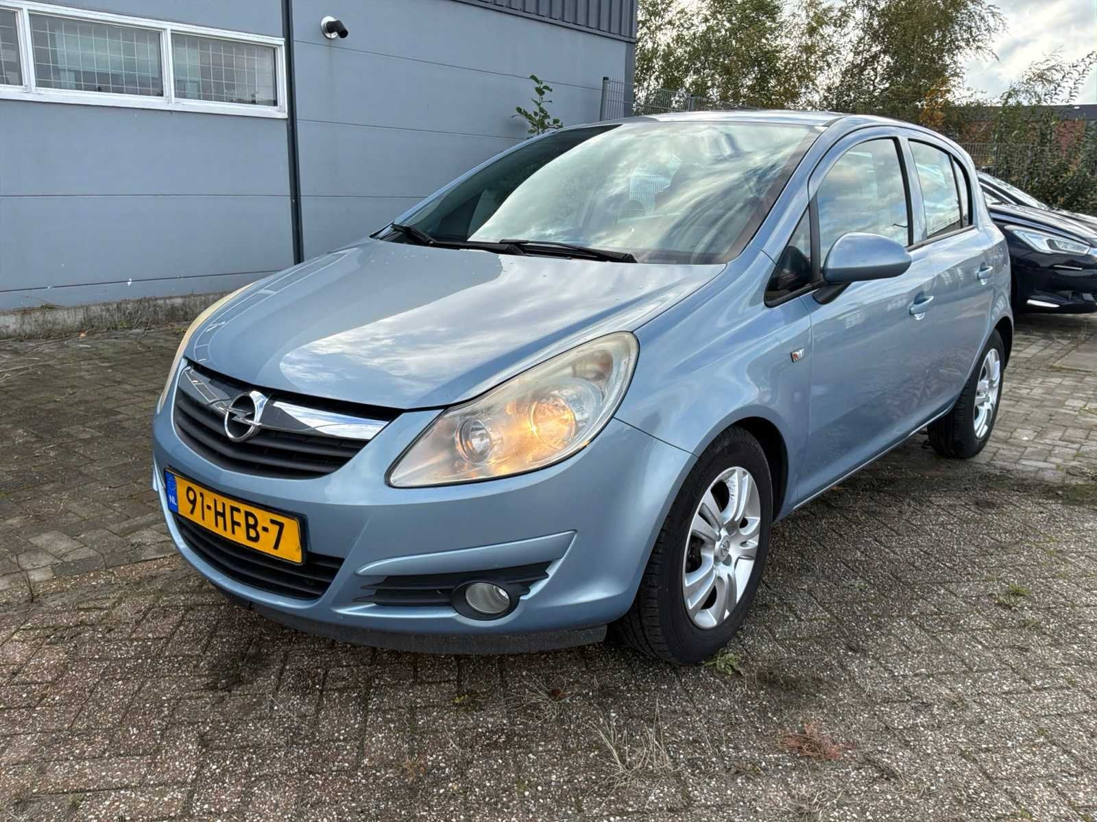 2008 Opel Corsa 1.2-16V Enjoy Personenauto, Auto's, Voorwielaandrijving, Gebruikt, 4 cilinders, Blauw