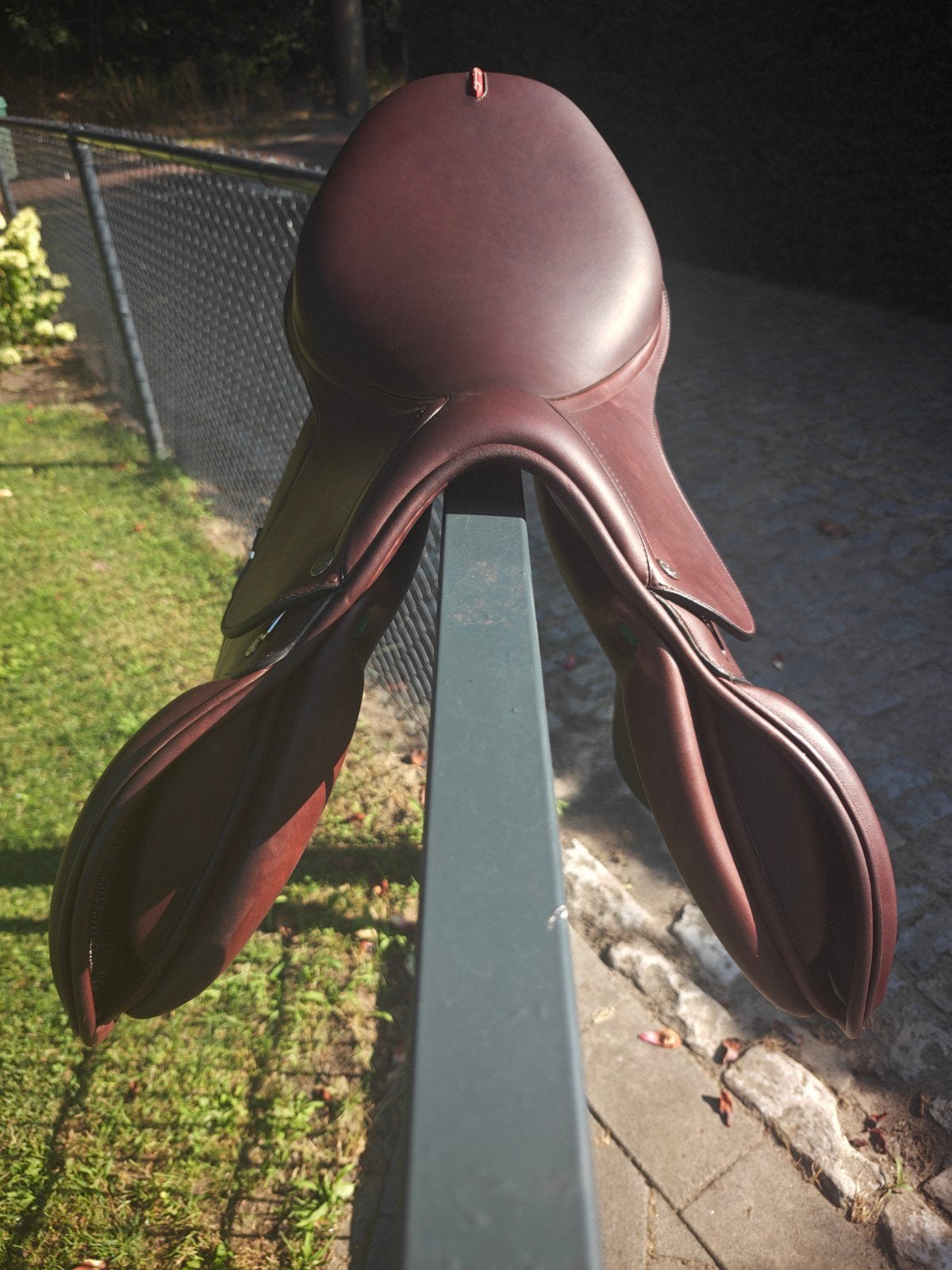 🐴 TE KOOP | Nieuw Equipe Allegra Springzadel 🐴, L (17.5 inch), Schoft-/schoudervrijheid, Nieuw, Ophalen of Verzenden