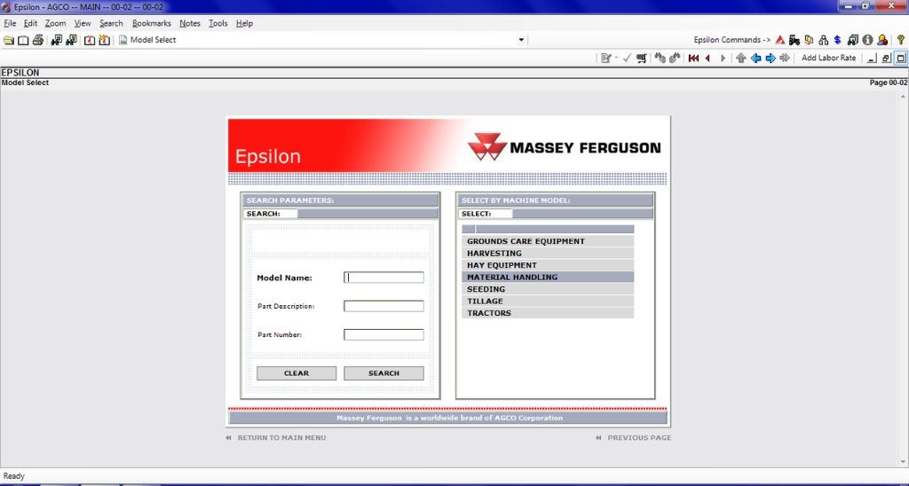 MASSEY FERGUSON Europa onderdelencatalogus [03.2015], Verzenden