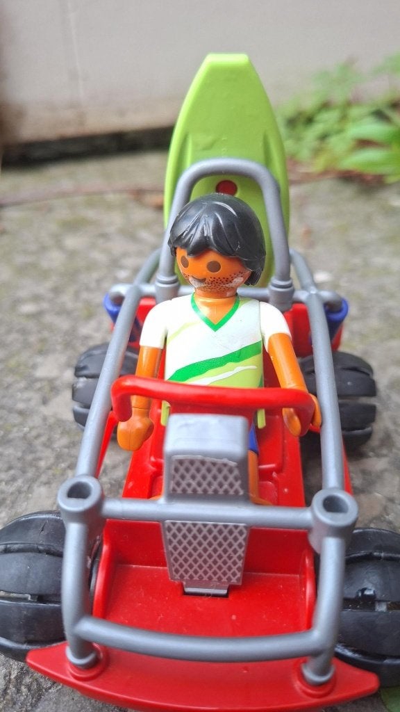 Playmobil coole surfer met strandautootje, Gebruikt, Complete set, Voertuig, Family fun