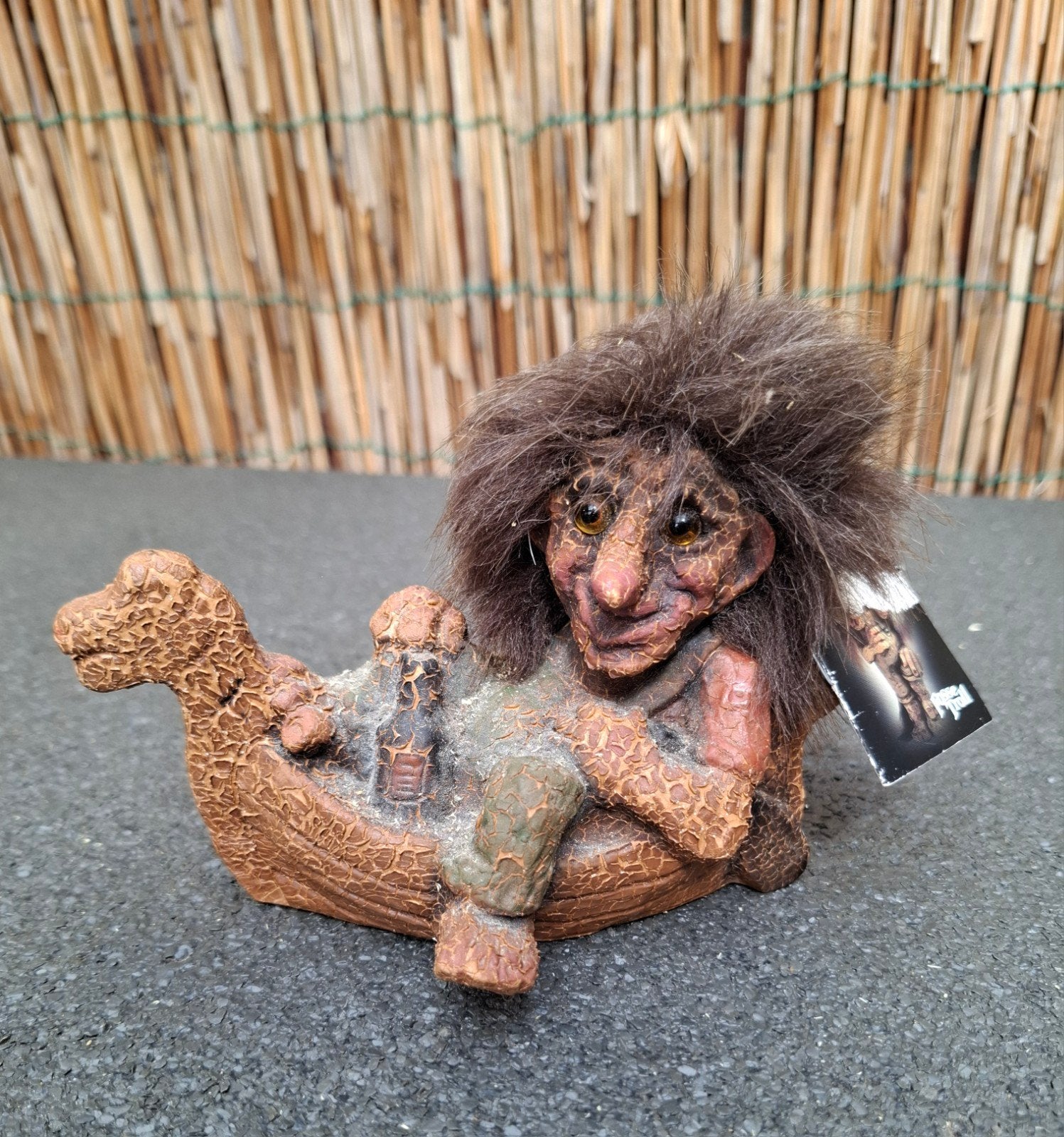 Vintage Fosse Troll Figuur - Made in Norway, Ophalen of Verzenden, Gebruikt, Fantasy