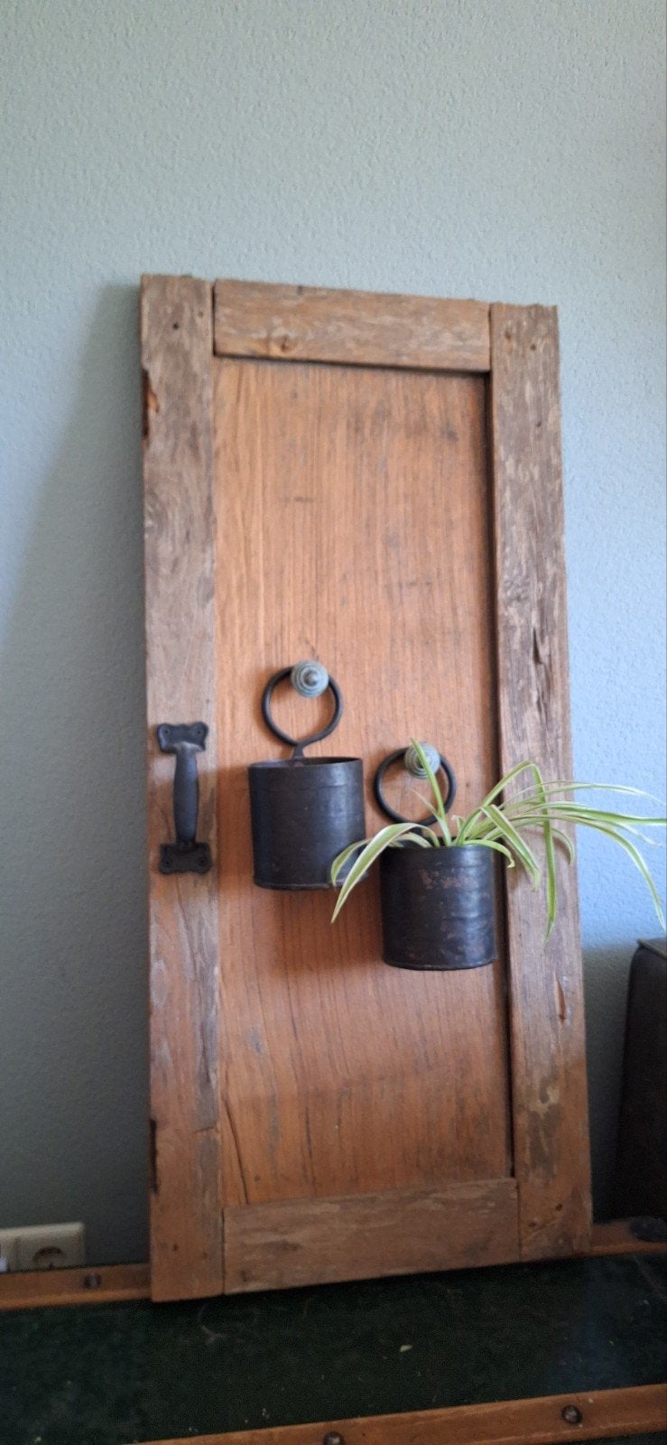 Decoratief houten luik, Ophalen, Gebruikt