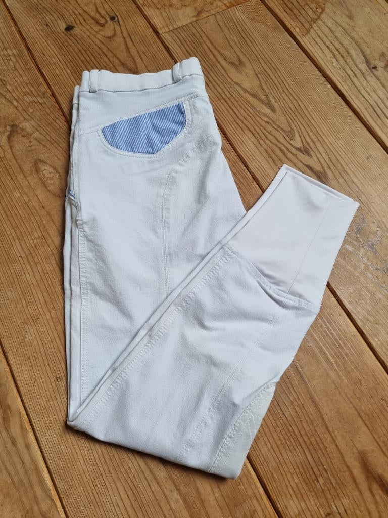 Witte Spooks rijbroek maat S/M, Dieren en Toebehoren, Dressuur, Kinderen, Zo goed als nieuw, Onderkleding