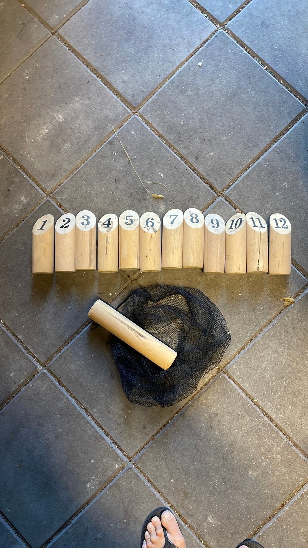 Mölkky spel - Houten werpspel voor buiten, Ophalen, Gebruikt