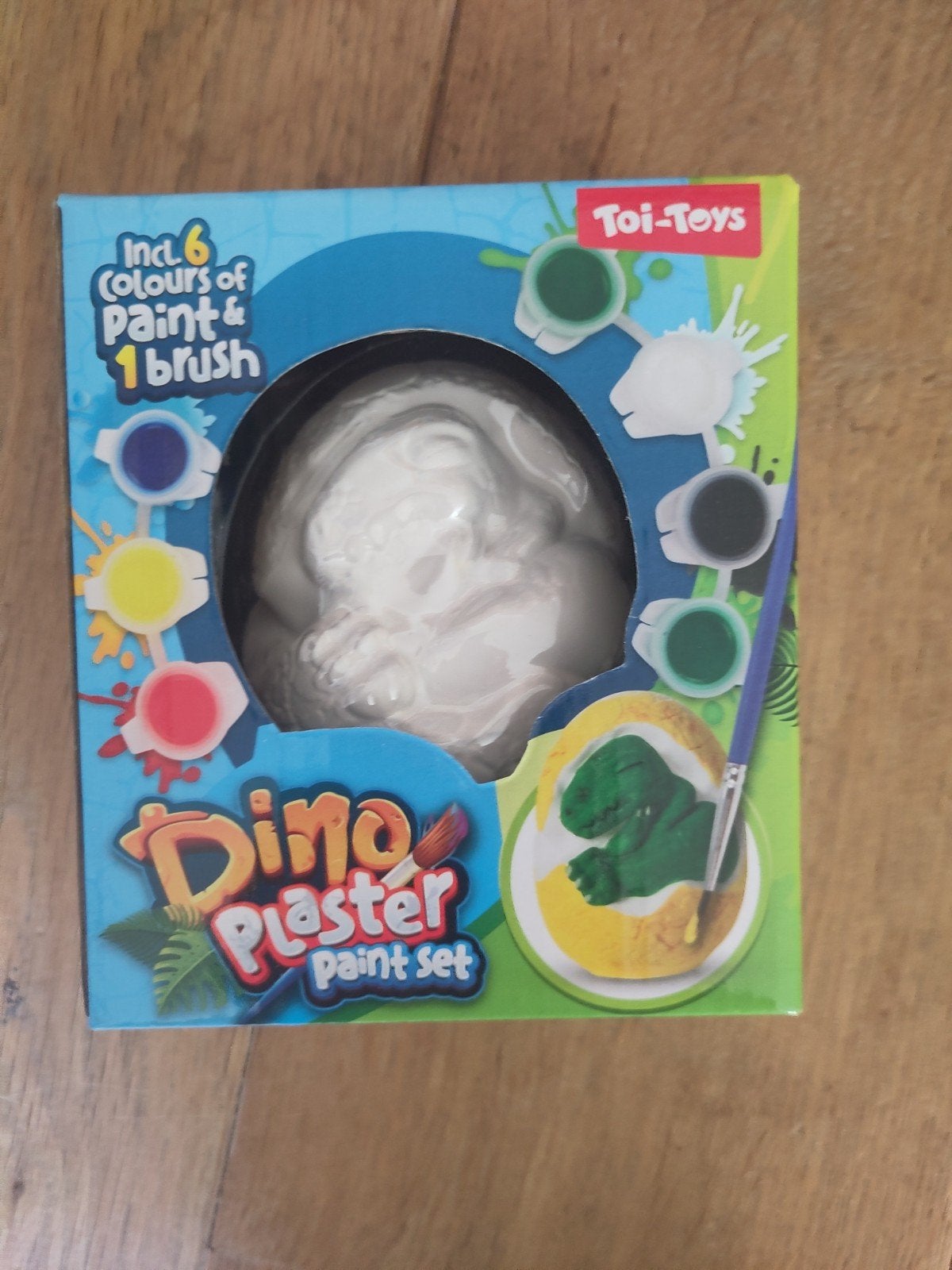 Dino set met verf en gips - nieuw in plastic, Ophalen, Nieuw, Jongen of Meisje