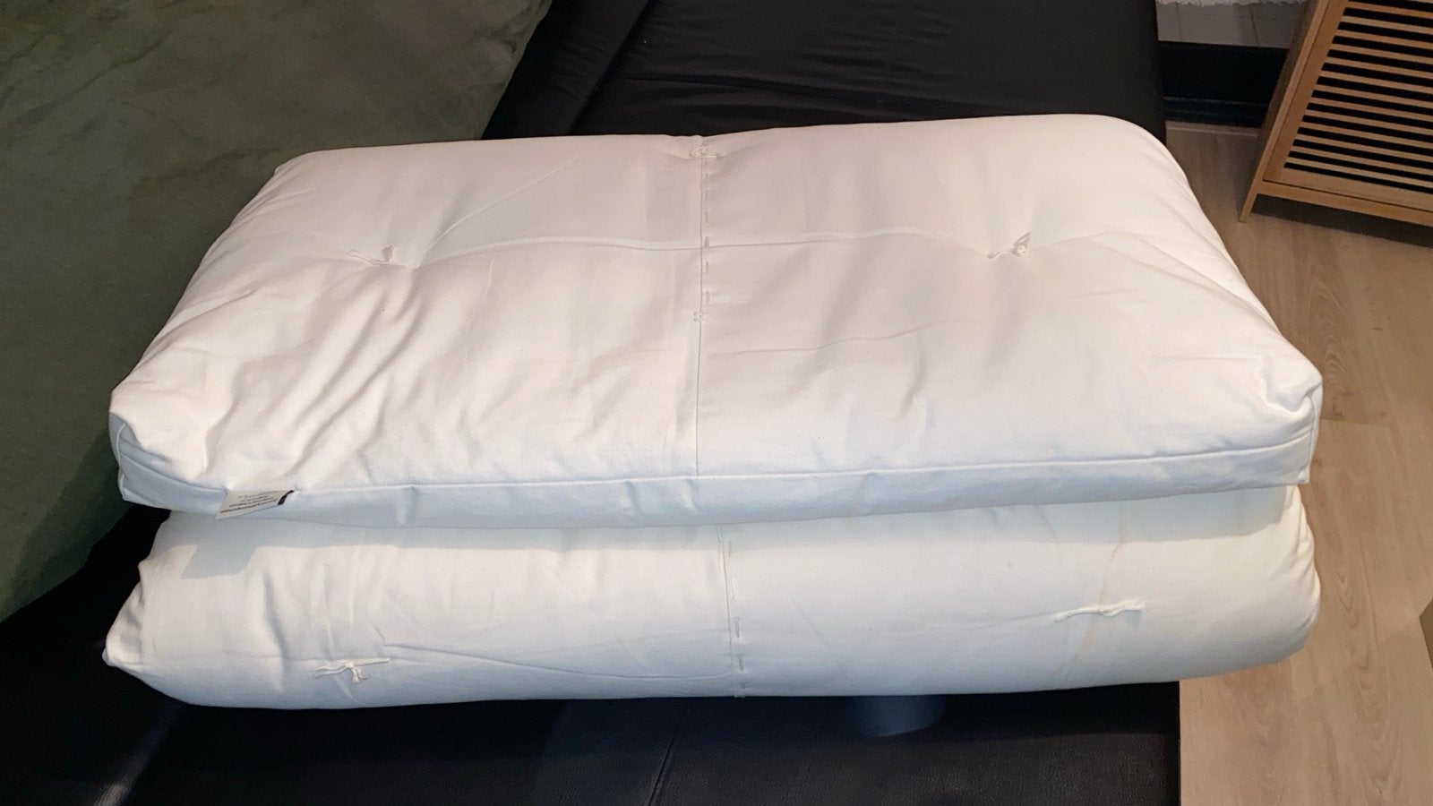 Futon matras 90x200 - Biologisch katoen, Ophalen, Gebruikt, 90 cm, Eenpersoons