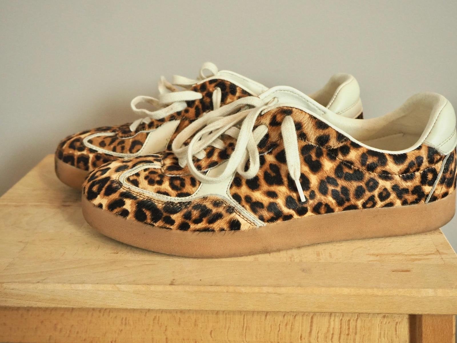 Stijlvolle Leopard Print Sneakers - Maat 41 Marks&Spencer, Ophalen, Gedragen, Bruin, Sneakers of Gympen