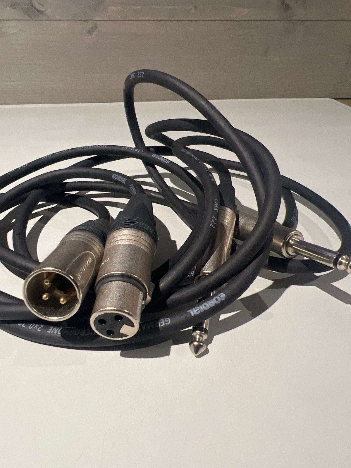 Cordial CMK 222 XLR naar Jack kabel - Microfoonkabel, N, N, Ophalen of Verzenden, Zo goed als nieuw