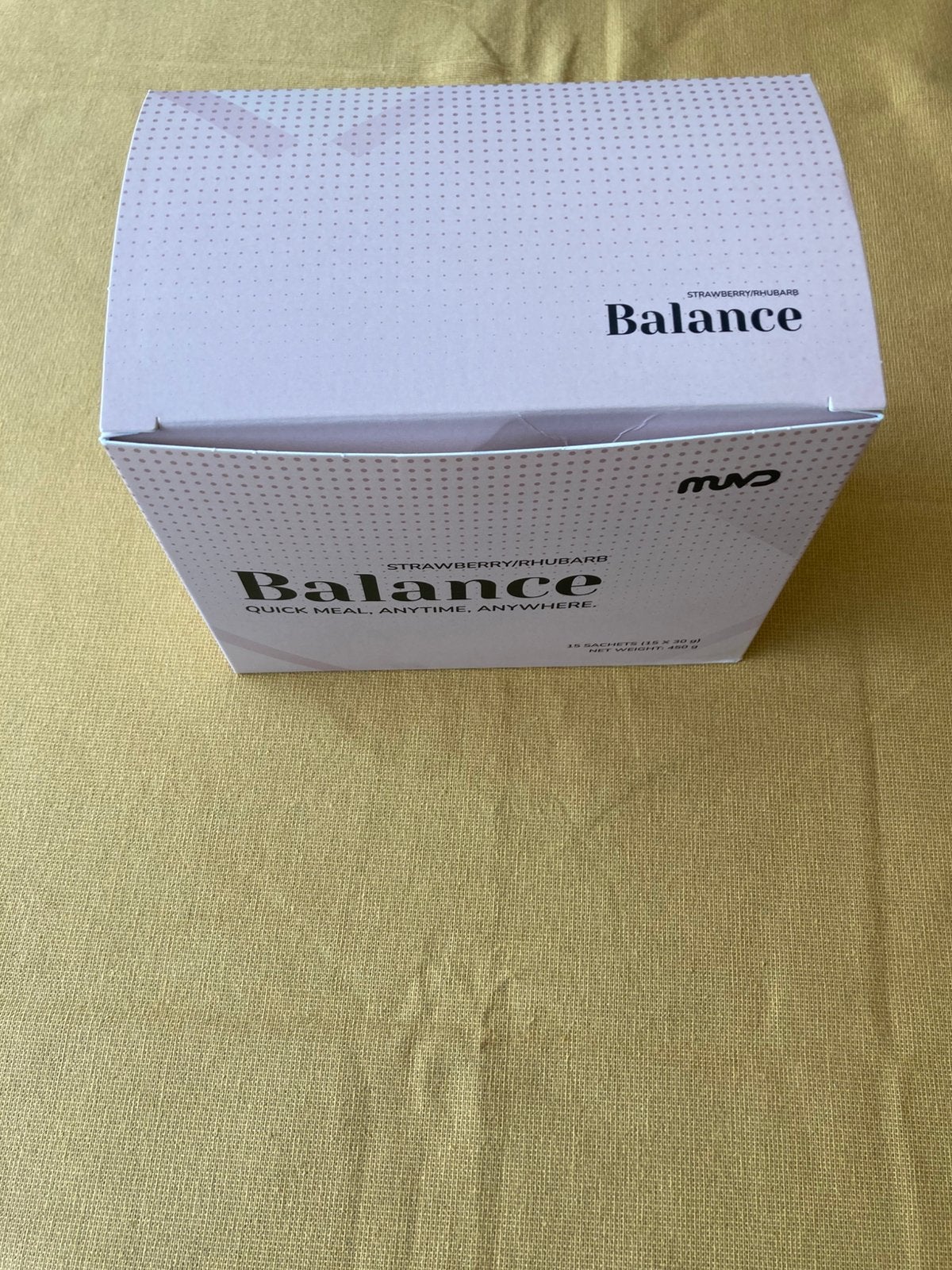 MUVD balance aardbei/rabarber, Sport en Fitness, Gezondheidsproducten en Wellness, Ophalen of Verzenden, Zo goed als nieuw, Overige typen