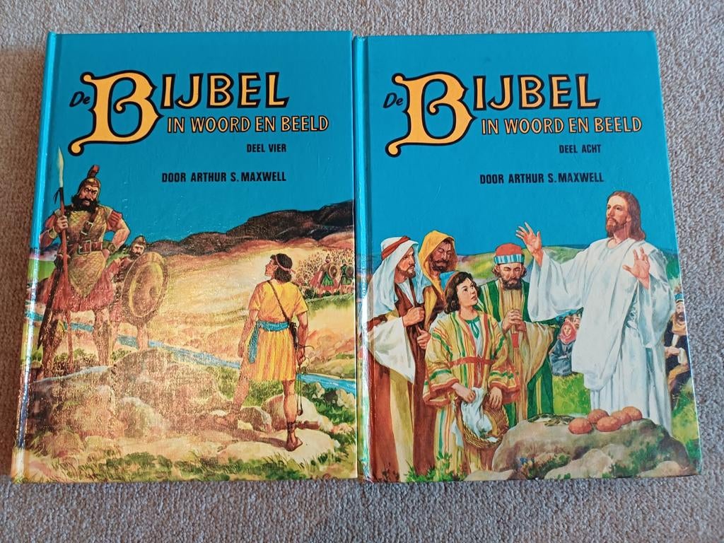 De Bijbel in woord en beeld - Arthur S. Maxwell (Deel 4 & 8), Ophalen of Verzenden, Zo goed als nieuw, Voorleesboek, Arthur S. Maxwell