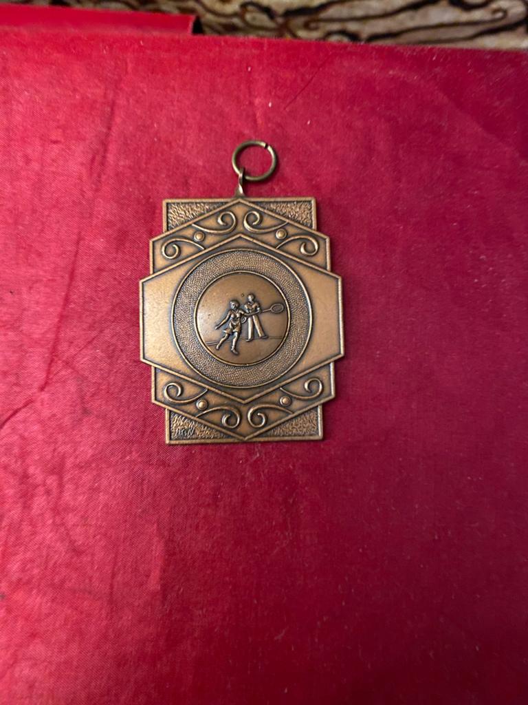 Penning badminton evenement 1975., Ophalen of Verzenden, Overige materialen
