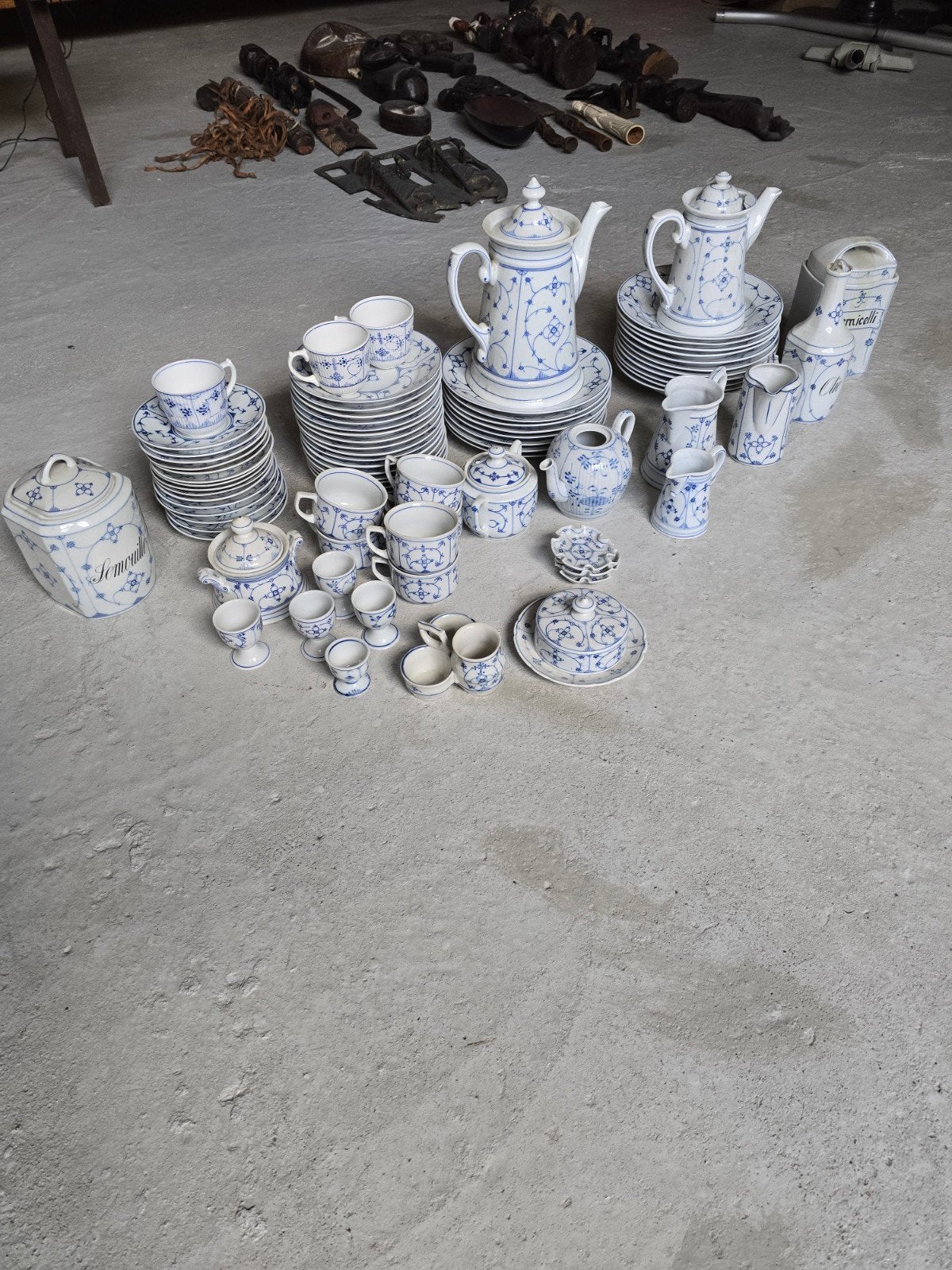 antiek servies kopenhagen/ meissen , sachs, Ophalen