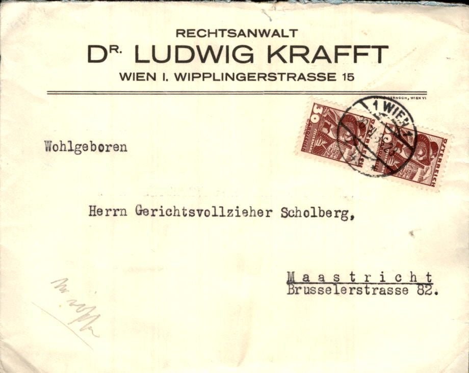 Zwitserland - Frankering - Reclame - 1935 - Maastricht, Verzenden, Envelop