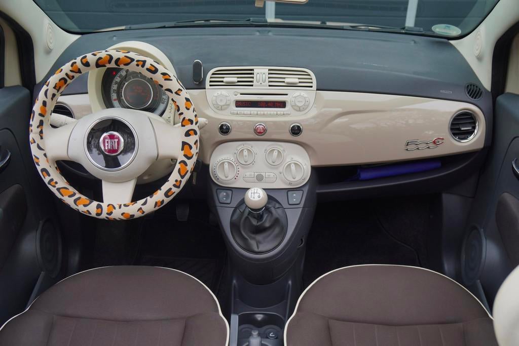 Fiat 500 C 1.2 Lounge AIRCO PARK. SENSOREN LM VELGEN MOCHA L, Auto's, Fiat, Voorwielaandrijving, Euro 5, Gebruikt, 4 cilinders