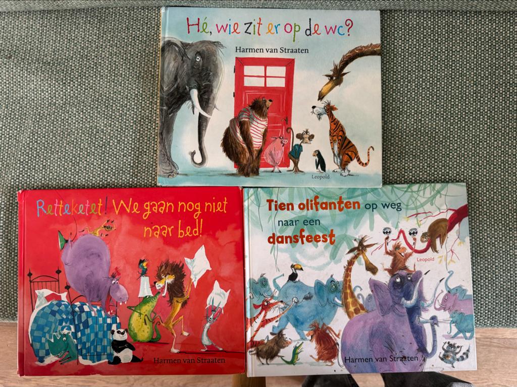 3x Harmen van Straaten kinderboeken: avontuur en humor, Gelezen, Fictie algemeen, Jongen of Meisje, Ophalen of Verzenden