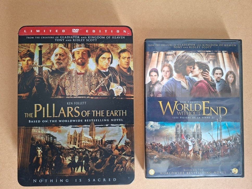 Ken Follet Pillars of the Earth & World Without End DVD box, Vanaf 16 jaar, Historisch of Kostuumdrama, Nederlands, Ophalen of Verzenden