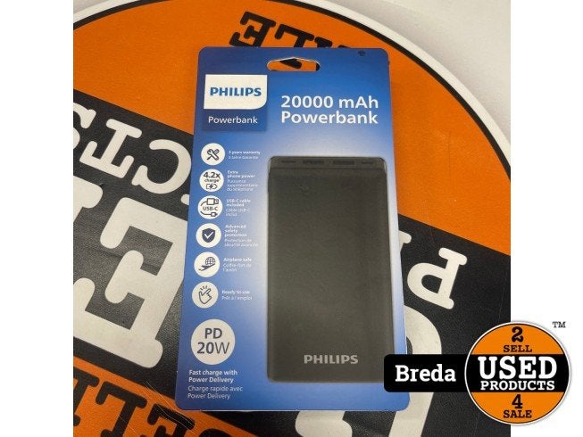 Philips Powerbank 20.000 Mah - NEW, Philips, Nieuw, Support@philips.com, Philips Center
Amstelplein 2
1096 BC Amsterdam
Netherlands
