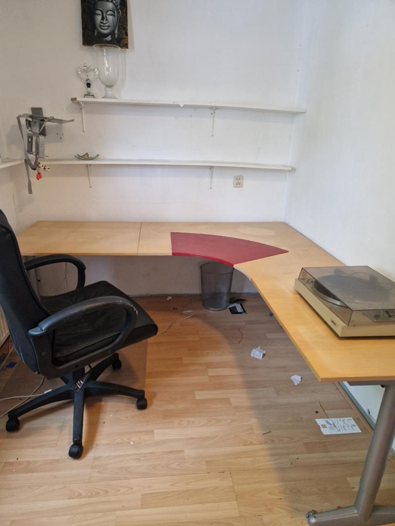 Effectiv bureau 200x200, Ophalen, Hoekbureau, Zo goed als nieuw, 200 cm