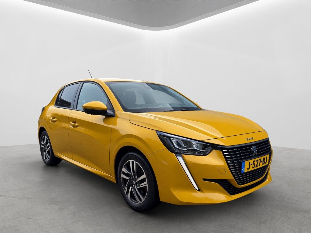 Peugeot 208 1.2 Puretech 100pk 2020 Geel - 1e eigenaar!, Voorwielaandrijving, Zwart, 100 pk, 49 €/maand