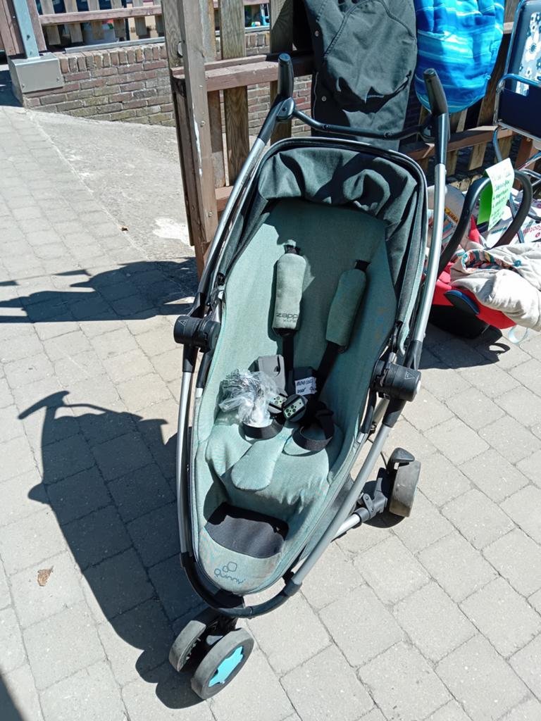 Quinny met spullen, Ophalen, Gebruikt, Quinny, Voetenzak