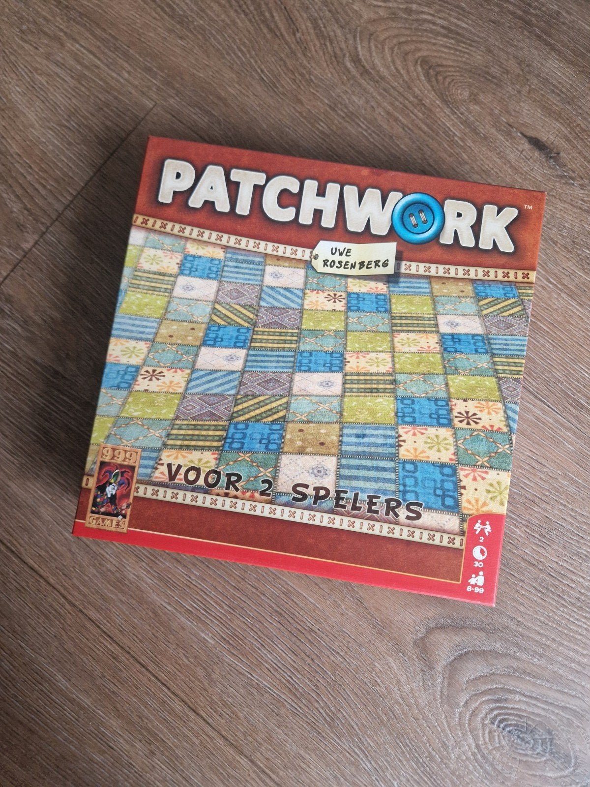 Patchwork bordspel - Compleet en in goede staat, Een of twee spelers, Ophalen, Zo goed als nieuw, 999 Games