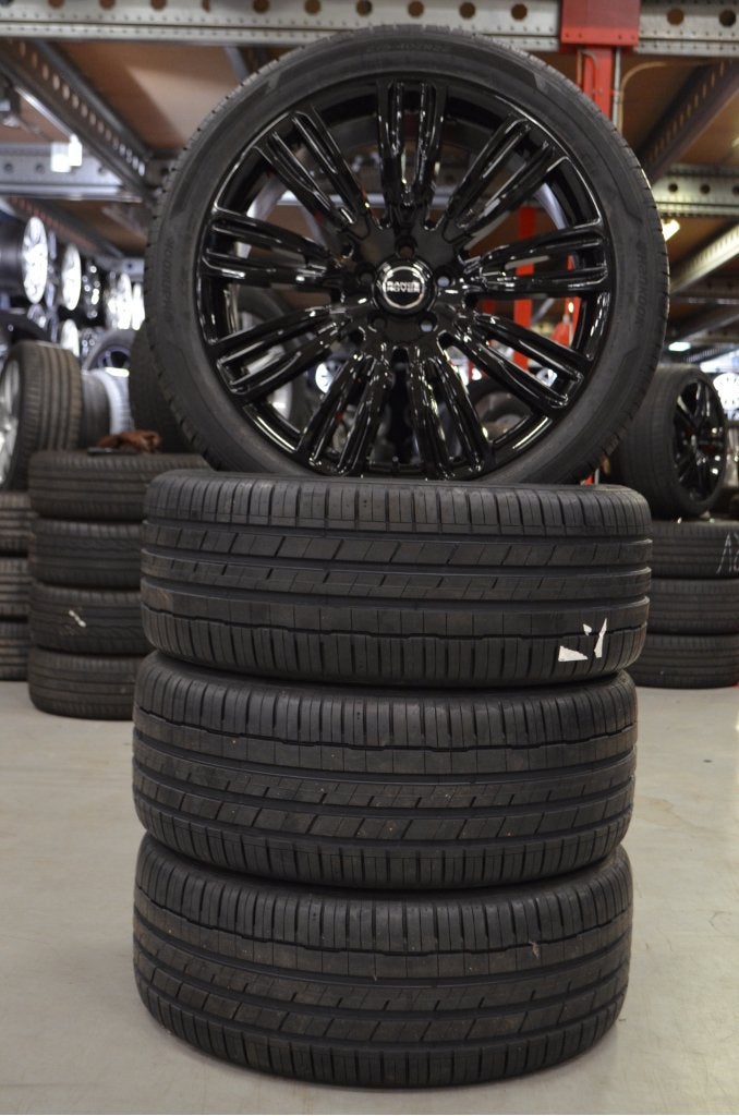 22" Range Rover Sport Velgen + Zomerbanden + TPMS, Niet ingevuld, 275 mm, Banden en Velgen, Niet ingevuld