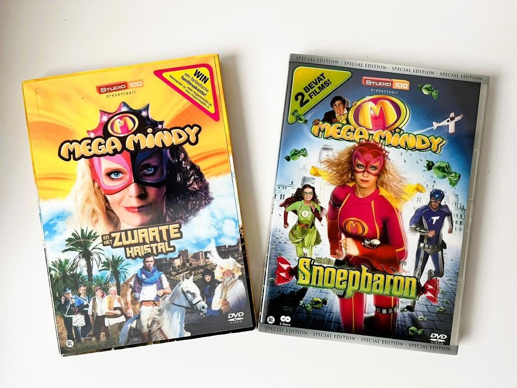 Set van 2 DVD’s Mega Mindy bioscoopfilms in 3D hoes, Cd's en Dvd's, Avontuur, Alle leeftijden, Ophalen of Verzenden, Zo goed als nieuw