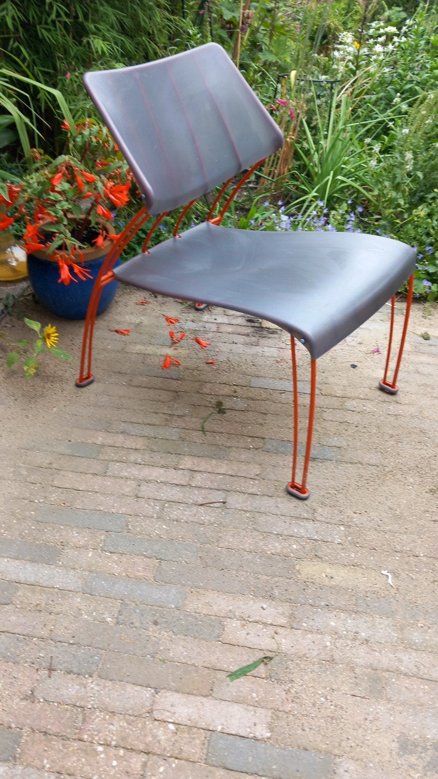Moderne vintage IKEA design stoel Monika Mulder Hasslo, Ophalen, Gebruikt, Metaal, Eén