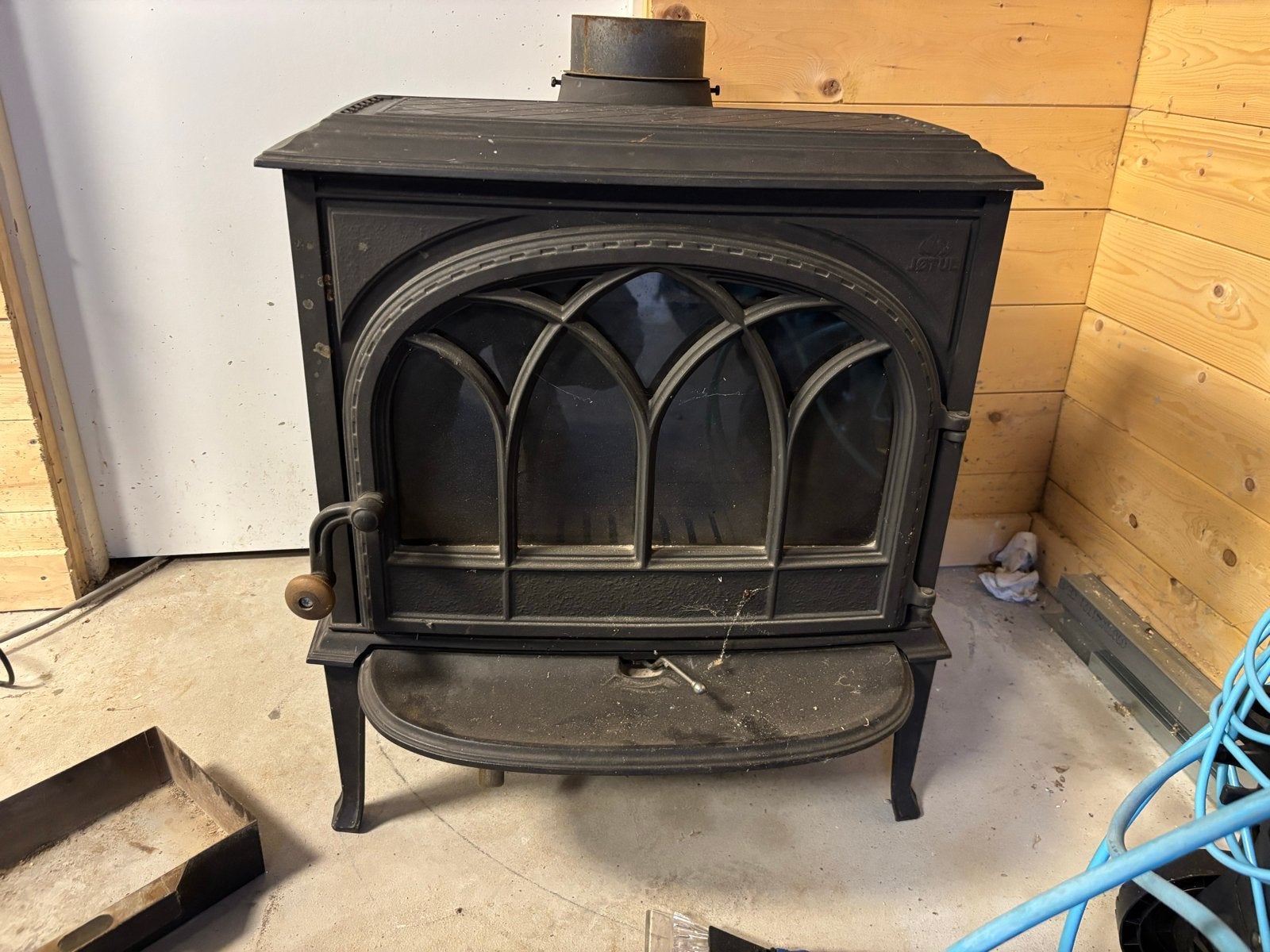Jotul F 400 Houthaard - Gebruikt, Ophalen, Gebruikt, Vrijstaande haard, Houthaard