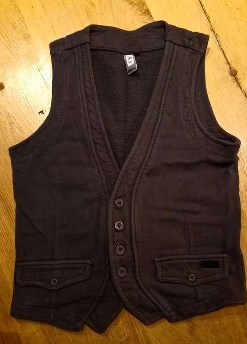 Als NIEUW! Antraciet Coolcat gilet jongen, 146-152, Trui of Vest, Coolcat, Ophalen of Verzenden, Zo goed als nieuw