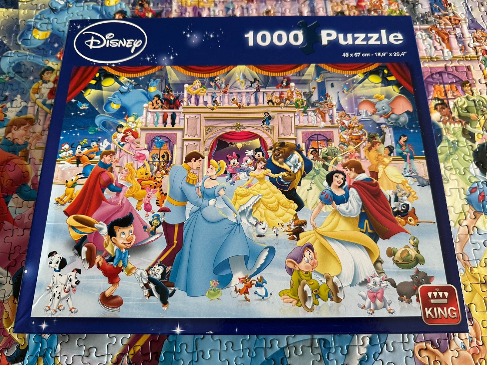 Disney puzzel 1000 stukjes, Ophalen of Verzenden, 500 t/m 1500 stukjes, Zo goed als nieuw, Legpuzzel