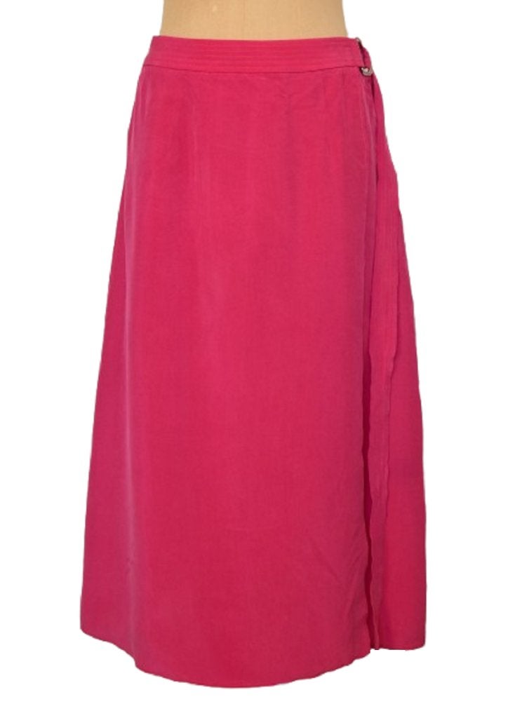 Sally Lapointe rok, overslag rok, maxirok, roze, Mt. S / M, Kleding | Dames, Rokken, Zo goed als nieuw, Maat 36 (S), Roze, Onder de knie