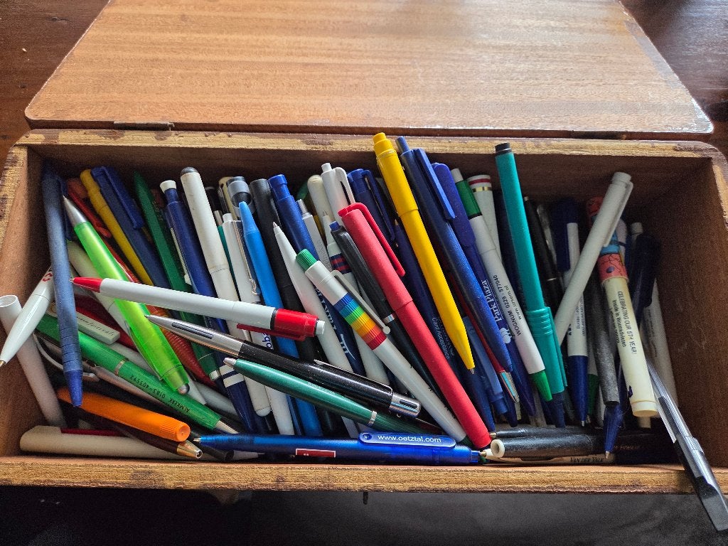 Pennen verzameling, Hobby en Vrije tijd, Ophalen of Verzenden, Gebruikt