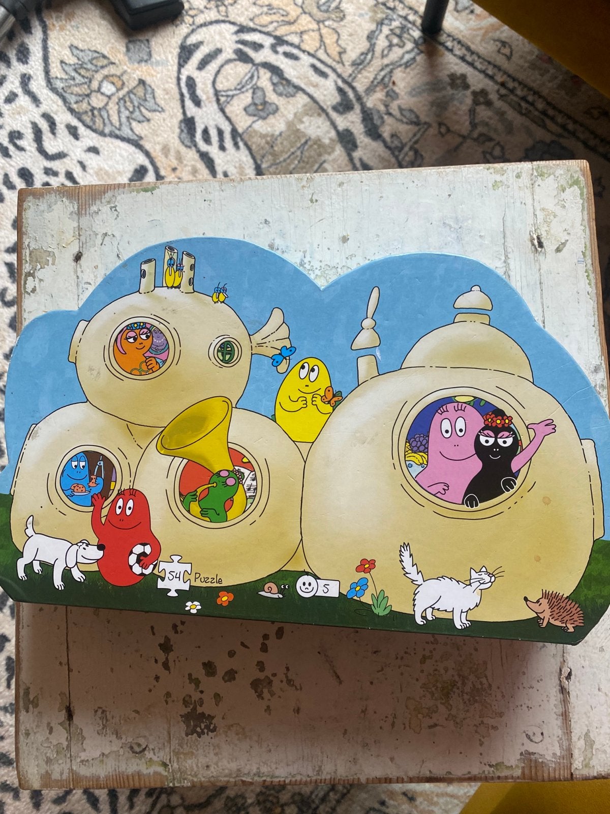 Barbapapa's huis puzzel 54 stukjes, Ophalen, 10 tot 50 stukjes, Gebruikt, 4 tot 6 jaar