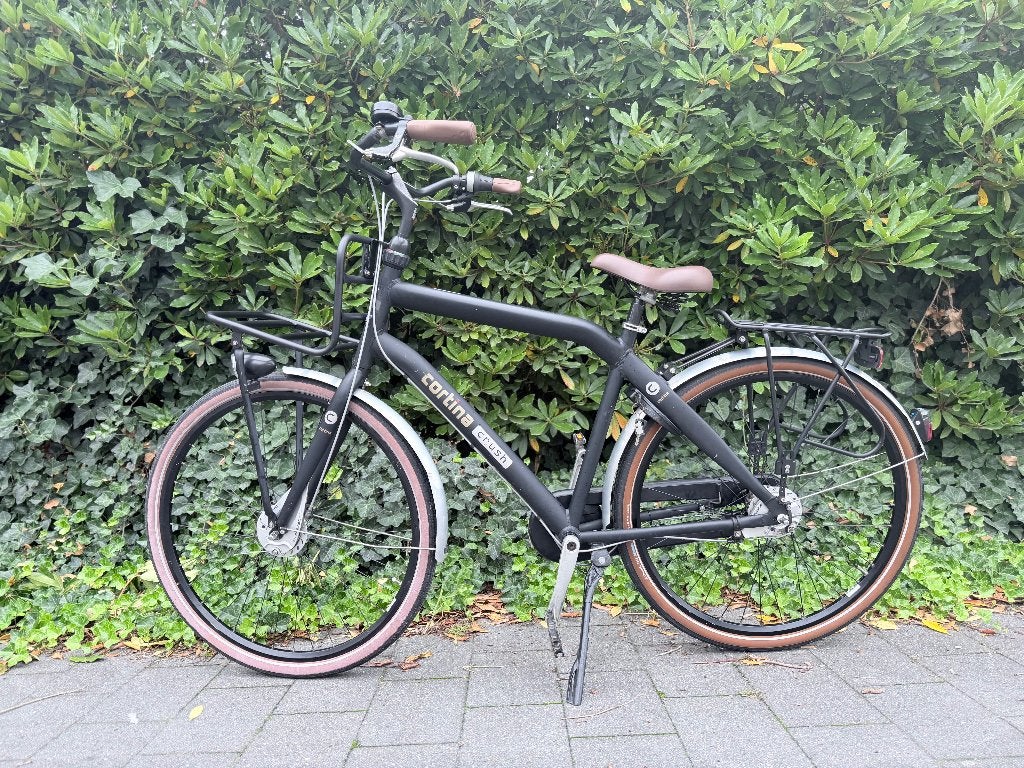 Cortina Crush transportfiets heren 5 versnellingen rijklaar, Gebruikt, Versnellingen, 49 tot 53 cm, Trommelrem