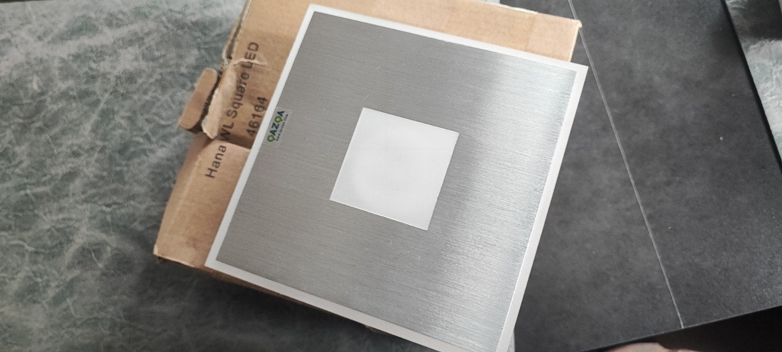 Qazqa wl square lamp op plafond of op de muur 15x15cm, Minder dan 50 watt, Nieuw, Ophalen of Verzenden, Hanglamp