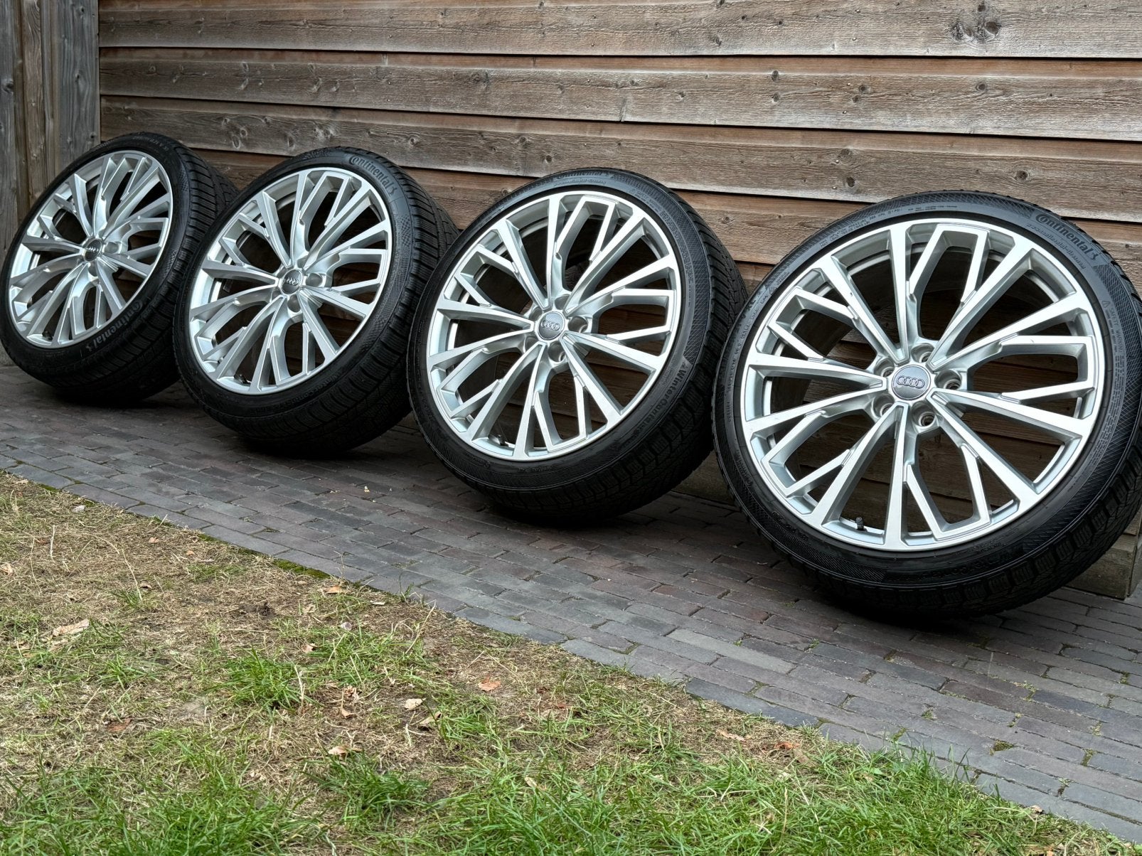Orig Audi A6 S6 4K C8 21 inch velgen + winterbanden, Gebruikt, 255 mm, Banden en Velgen, Personenwagen