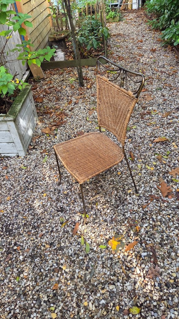 Stoel / bistrostoel ook geschikt voor in de tuin, Ophalen, Bistro, Kunststof, Bruin