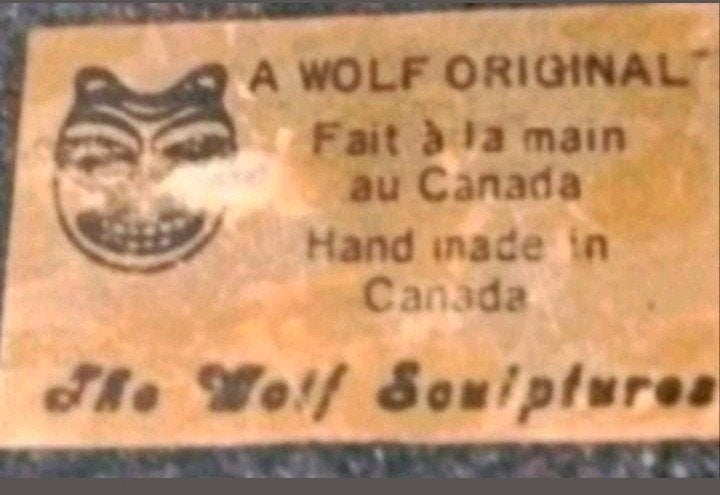 A wolf original beeldtjes handgemaakt vintage, Verzamelen, Beelden en Beeldjes, Ophalen, Zo goed als nieuw, Dier