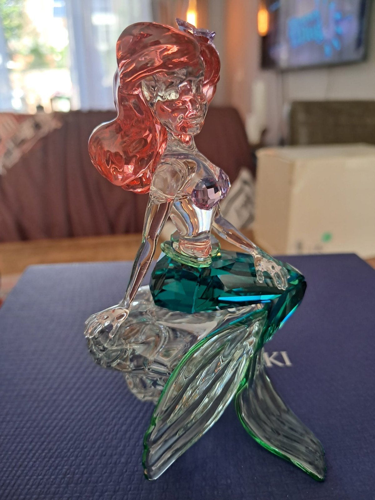 Swarovski Ariel beeldje met doos en certificaat, Ophalen of Verzenden, Zo goed als nieuw, Overige soorten, Beeldje of Figuurtje