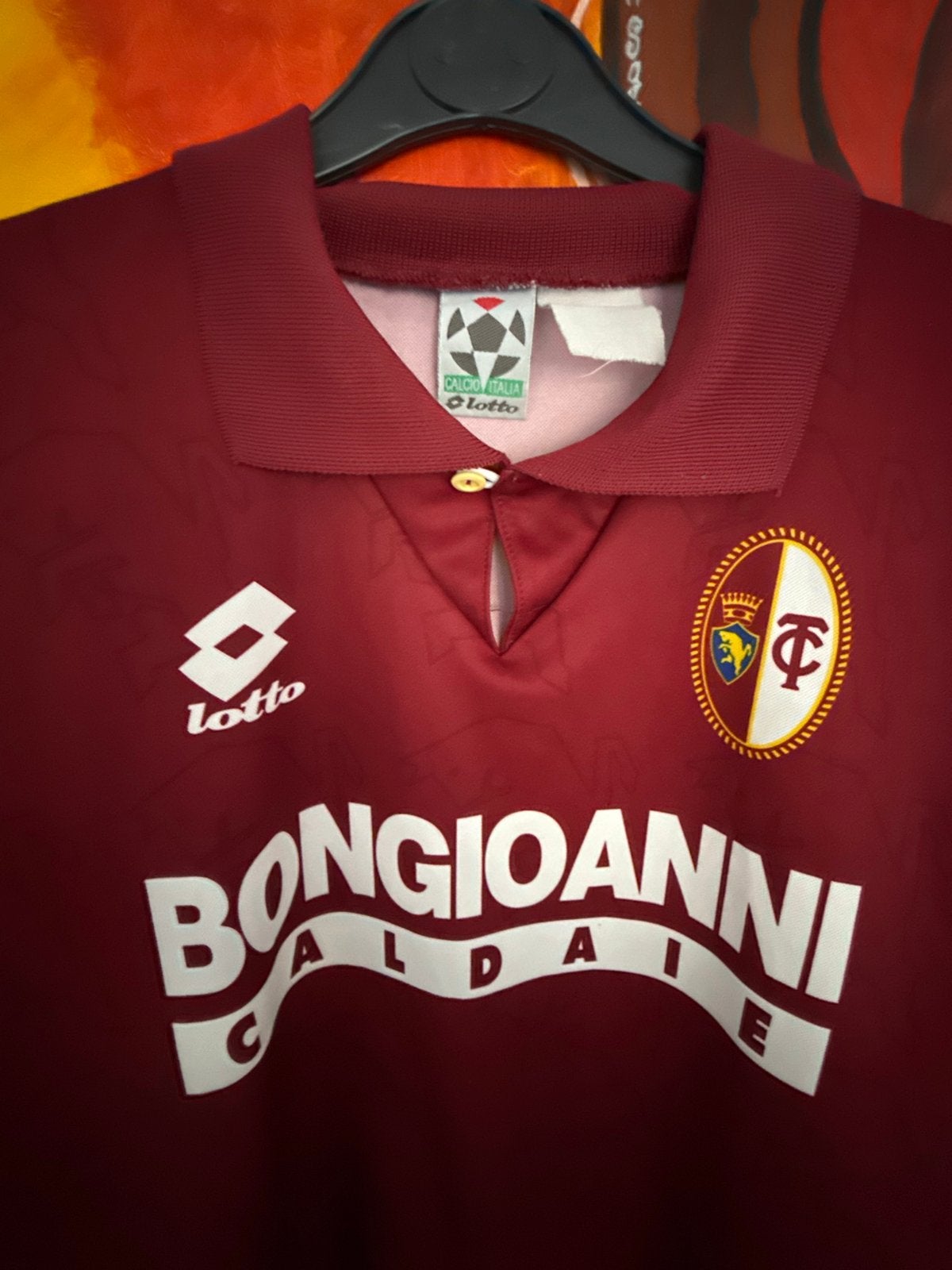 AC Torino Serie A 1994/1995 Thuisshirt Lotto Maat XL, Maat XL, Ophalen of Verzenden, Gebruikt, Shirt
